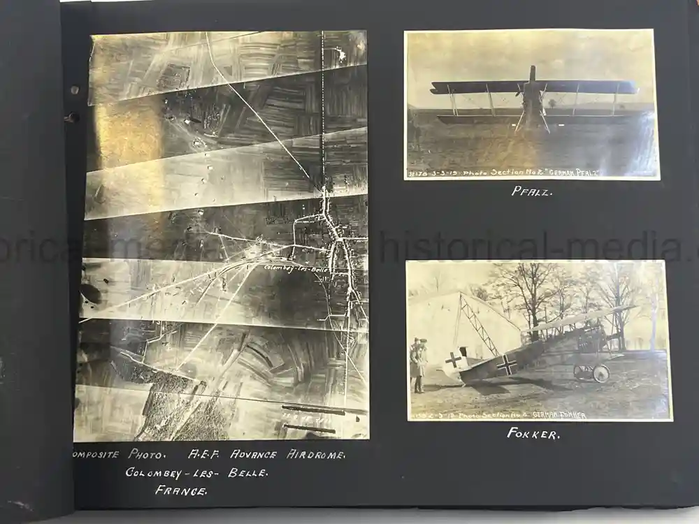 US WWI AVIATION PHOTOGRAPHER ALBUM - FANTASTIC AIRCRAFT IMAGES!