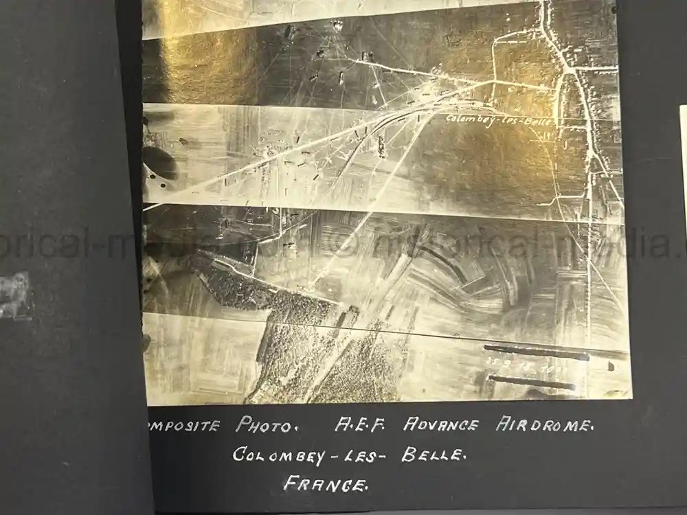 US WWI AVIATION PHOTOGRAPHER ALBUM - FANTASTIC AIRCRAFT IMAGES!