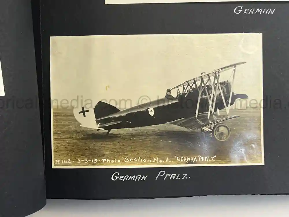 US WWI AVIATION PHOTOGRAPHER ALBUM - FANTASTIC AIRCRAFT IMAGES!