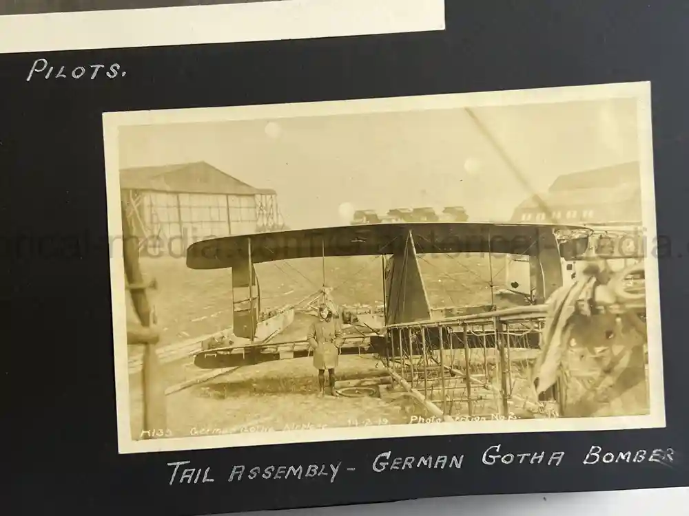 US WWI AVIATION PHOTOGRAPHER ALBUM - FANTASTIC AIRCRAFT IMAGES!