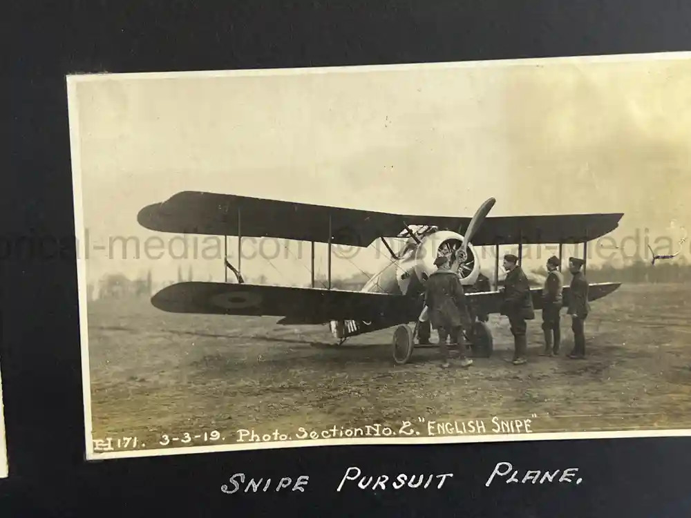 US WWI AVIATION PHOTOGRAPHER ALBUM - FANTASTIC AIRCRAFT IMAGES!