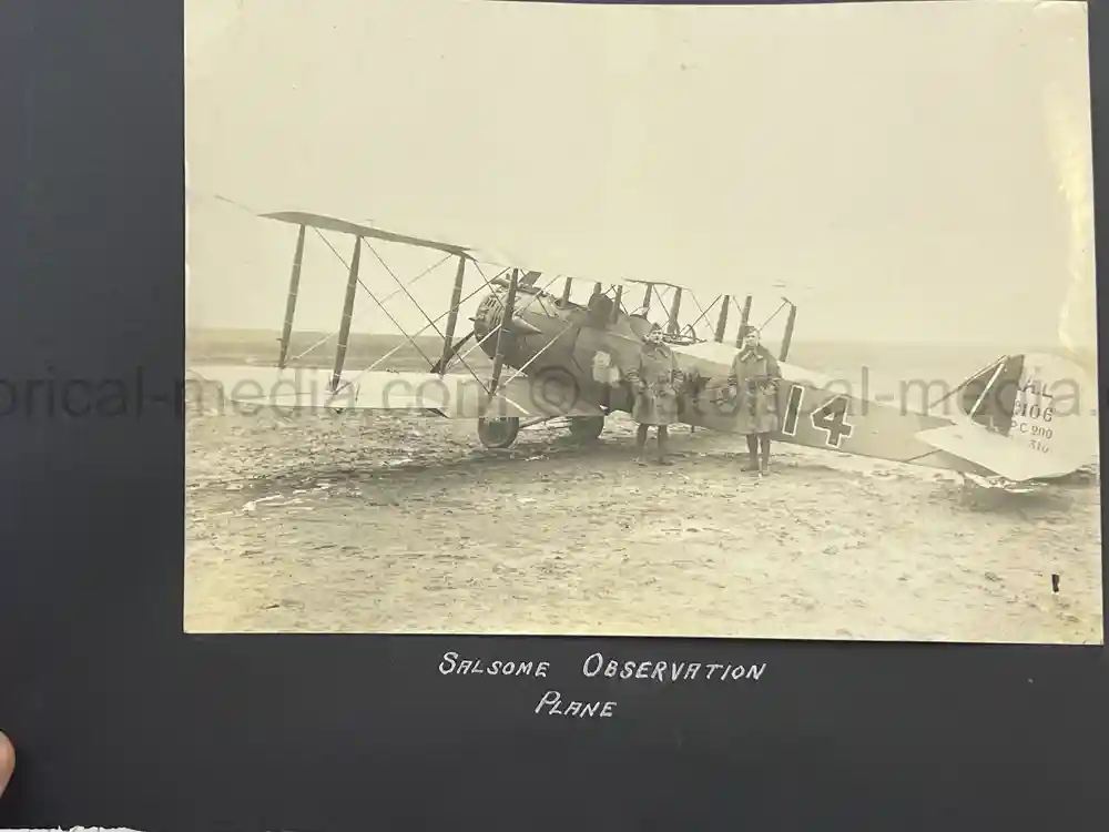 US WWI AVIATION PHOTOGRAPHER ALBUM - FANTASTIC AIRCRAFT IMAGES!
