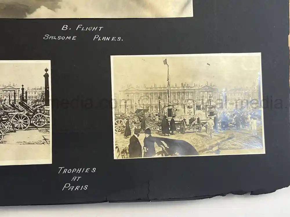 US WWI AVIATION PHOTOGRAPHER ALBUM - FANTASTIC AIRCRAFT IMAGES!