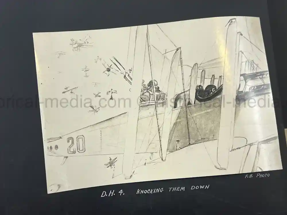 US WWI AVIATION PHOTOGRAPHER ALBUM - FANTASTIC AIRCRAFT IMAGES!