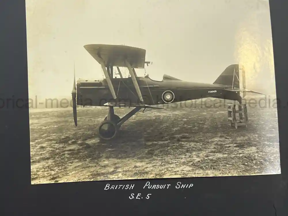 US WWI AVIATION PHOTOGRAPHER ALBUM - FANTASTIC AIRCRAFT IMAGES!