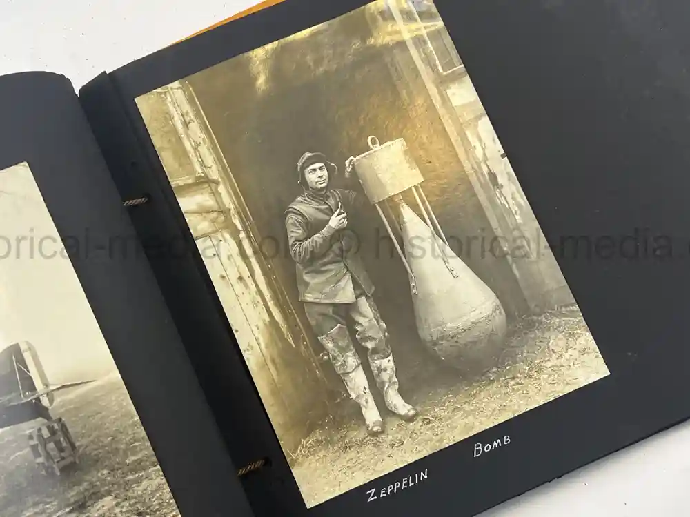 US WWI AVIATION PHOTOGRAPHER ALBUM - FANTASTIC AIRCRAFT IMAGES!