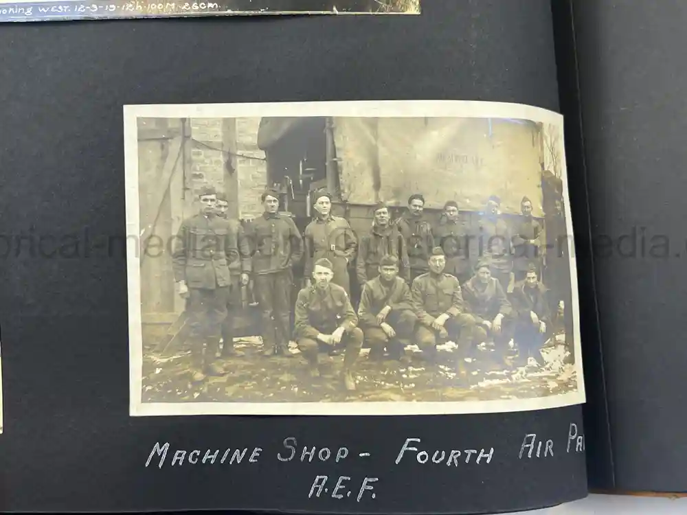 US WWI AVIATION PHOTOGRAPHER ALBUM - FANTASTIC AIRCRAFT IMAGES!