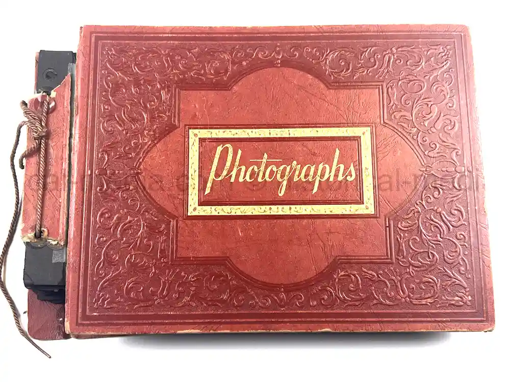 US WWI AVIATION PHOTOGRAPHER PHOTO ALBUM + AIRCRAFT FABRIC
