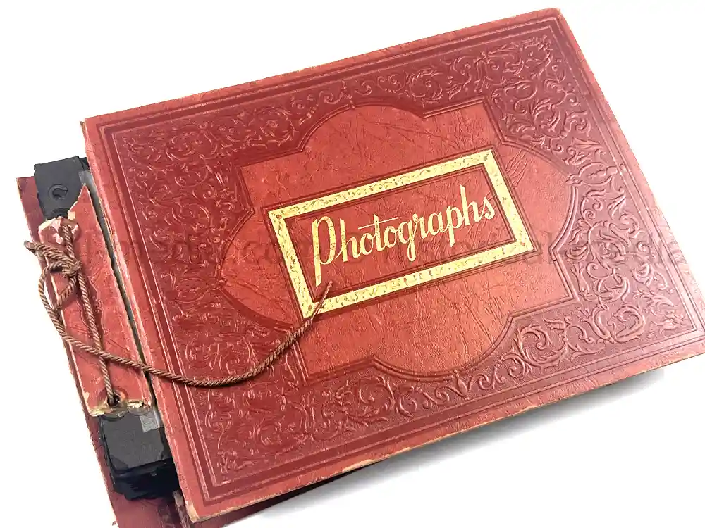 US WWI AVIATION PHOTOGRAPHER PHOTO ALBUM + AIRCRAFT FABRIC