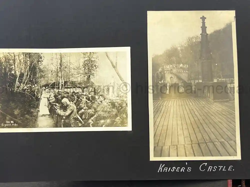 US WWI AVIATION PHOTOGRAPHER PHOTO ALBUM + AIRCRAFT FABRIC