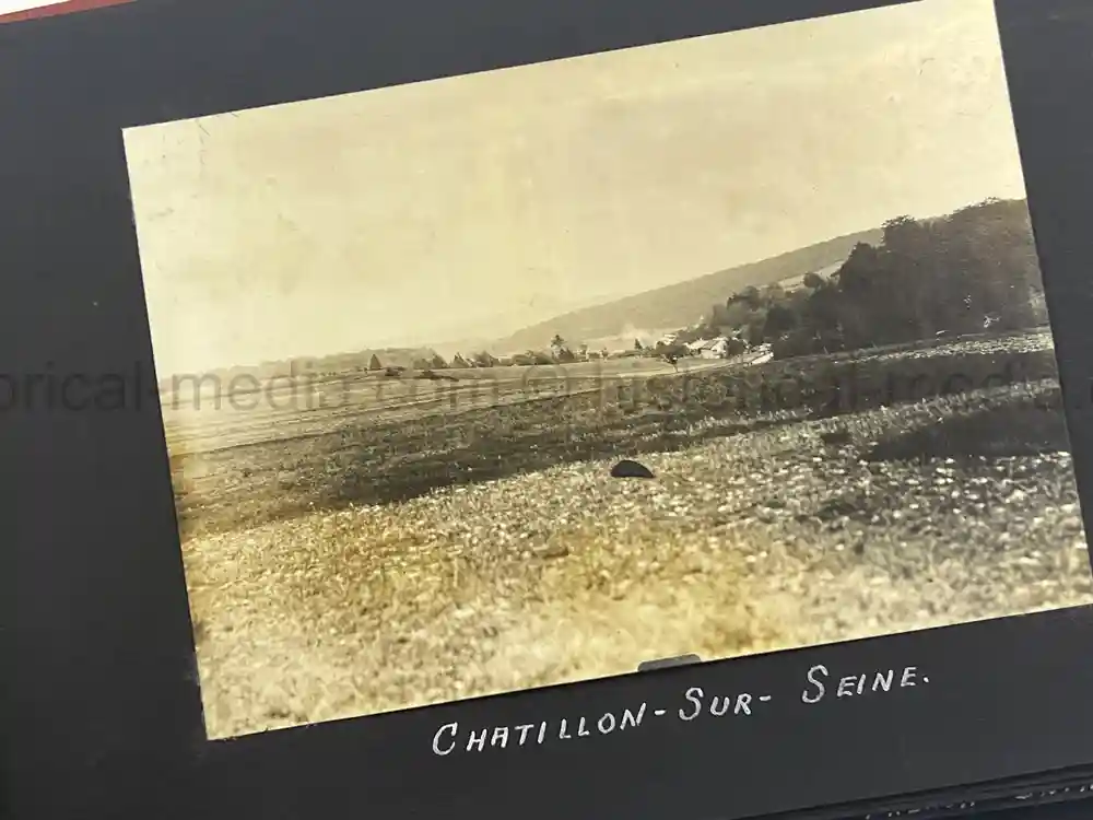 US WWI AVIATION PHOTOGRAPHER PHOTO ALBUM + AIRCRAFT FABRIC