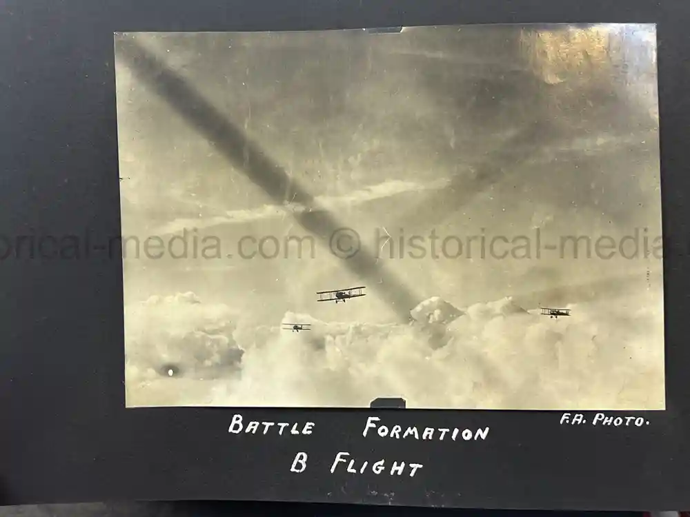 US WWI AVIATION PHOTOGRAPHER PHOTO ALBUM + AIRCRAFT FABRIC
