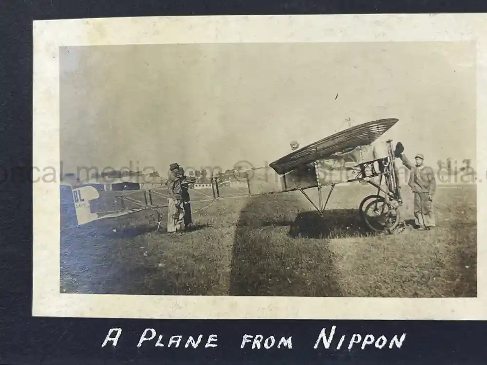 US WWI AVIATION PHOTOGRAPHER PHOTO ALBUM + AIRCRAFT FABRIC