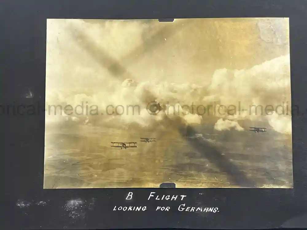 US WWI AVIATION PHOTOGRAPHER PHOTO ALBUM + AIRCRAFT FABRIC