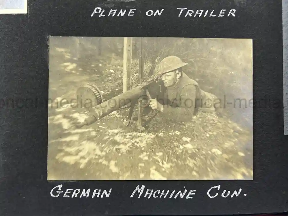 US WWI AVIATION PHOTOGRAPHER PHOTO ALBUM + AIRCRAFT FABRIC