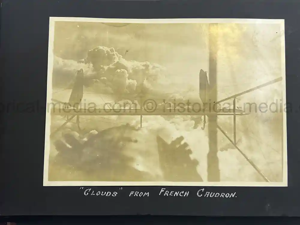 US WWI AVIATION PHOTOGRAPHER PHOTO ALBUM + AIRCRAFT FABRIC