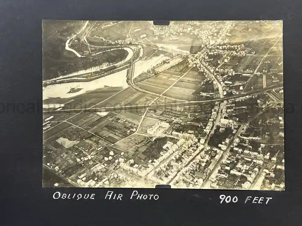 US WWI AVIATION PHOTOGRAPHER PHOTO ALBUM + AIRCRAFT FABRIC