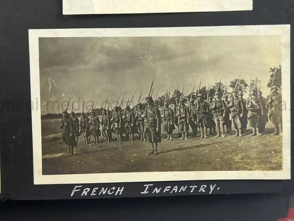 US WWI AVIATION PHOTOGRAPHER PHOTO ALBUM + AIRCRAFT FABRIC