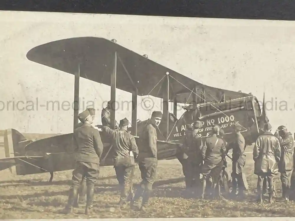 US WWI AVIATION PHOTOGRAPHER PHOTO ALBUM + AIRCRAFT FABRIC