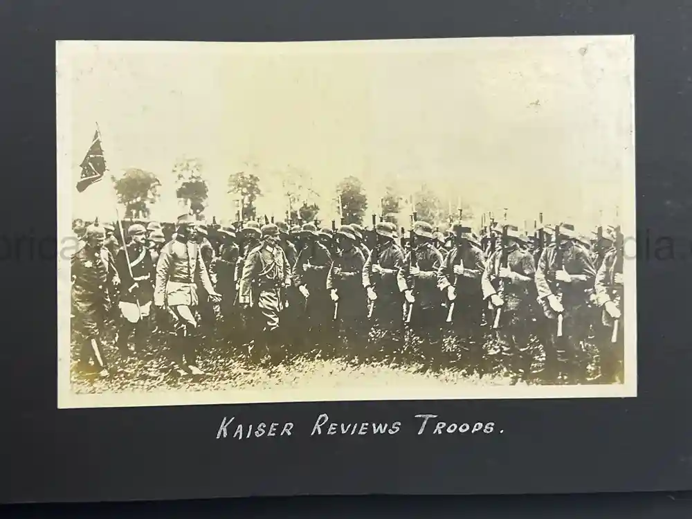 US WWI AVIATION PHOTOGRAPHER PHOTO ALBUM + AIRCRAFT FABRIC