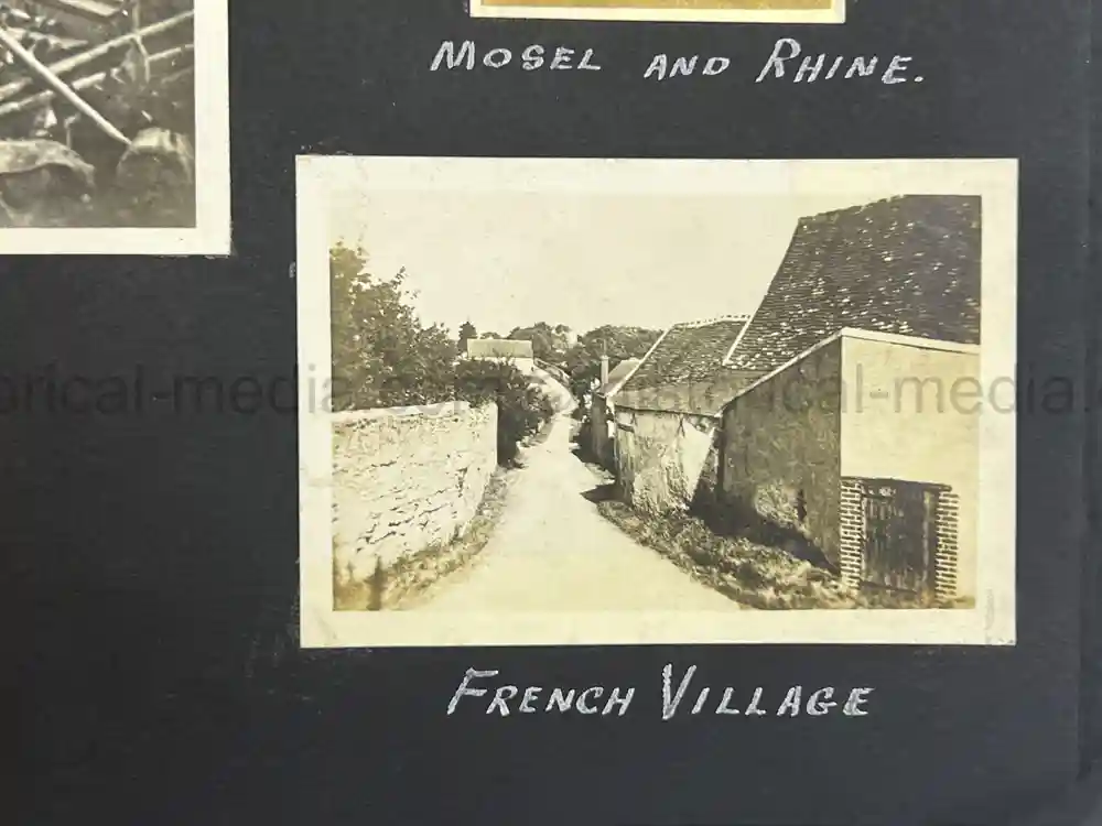 US WWI AVIATION PHOTOGRAPHER PHOTO ALBUM + AIRCRAFT FABRIC