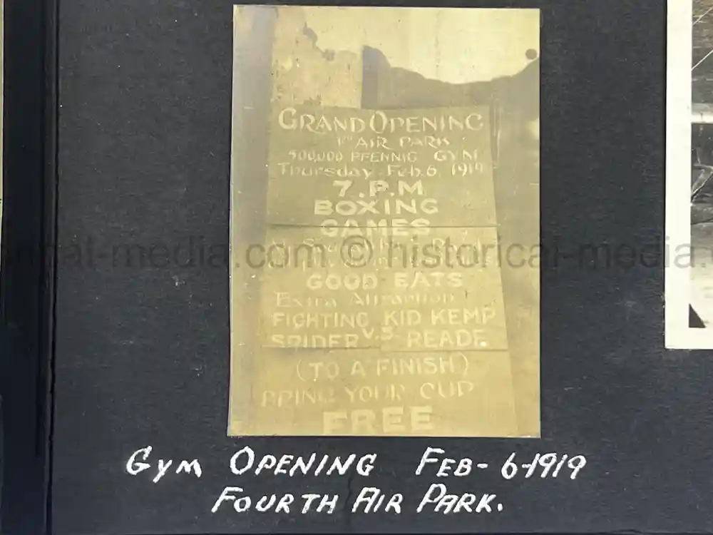 US WWI AVIATION PHOTOGRAPHER PHOTO ALBUM + AIRCRAFT FABRIC