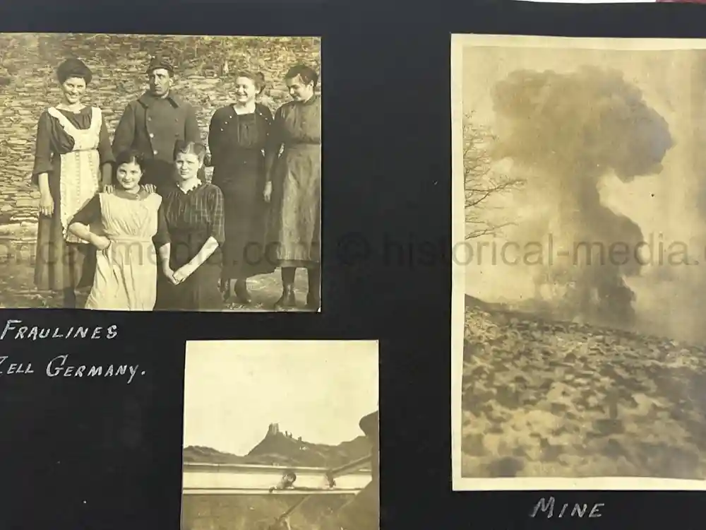 US WWI AVIATION PHOTOGRAPHER PHOTO ALBUM + AIRCRAFT FABRIC