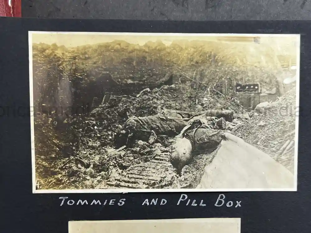 US WWI AVIATION PHOTOGRAPHER PHOTO ALBUM + AIRCRAFT FABRIC