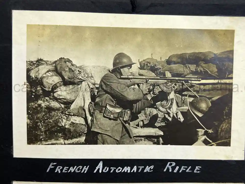 US WWI AVIATION PHOTOGRAPHER PHOTO ALBUM + AIRCRAFT FABRIC