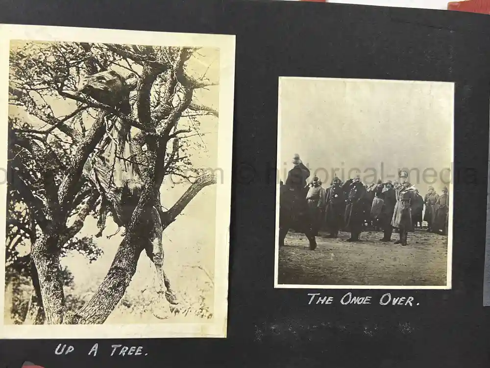 US WWI AVIATION PHOTOGRAPHER PHOTO ALBUM + AIRCRAFT FABRIC