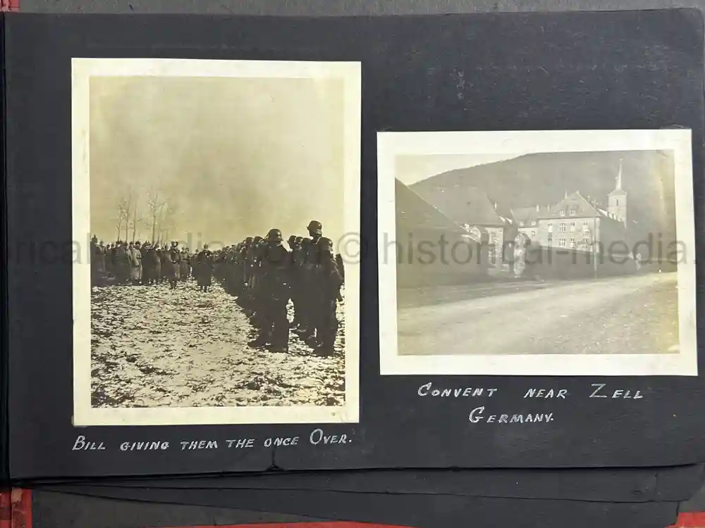 US WWI AVIATION PHOTOGRAPHER PHOTO ALBUM + AIRCRAFT FABRIC