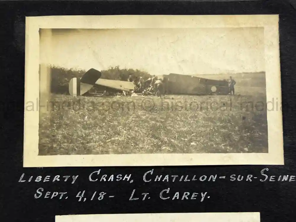 US WWI AVIATION PHOTOGRAPHER PHOTO ALBUM + AIRCRAFT FABRIC