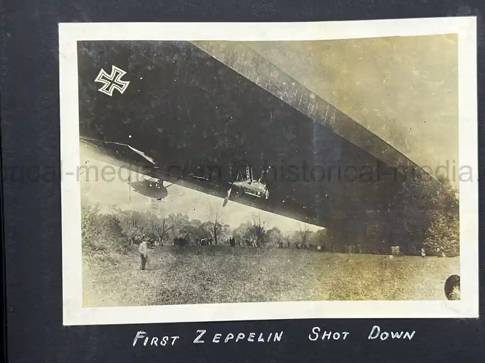 US WWI AVIATION PHOTOGRAPHER PHOTO ALBUM + AIRCRAFT FABRIC