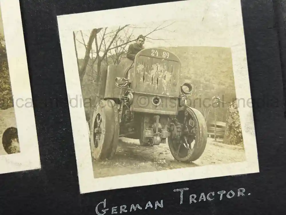 US WWI AVIATION PHOTOGRAPHER PHOTO ALBUM + AIRCRAFT FABRIC