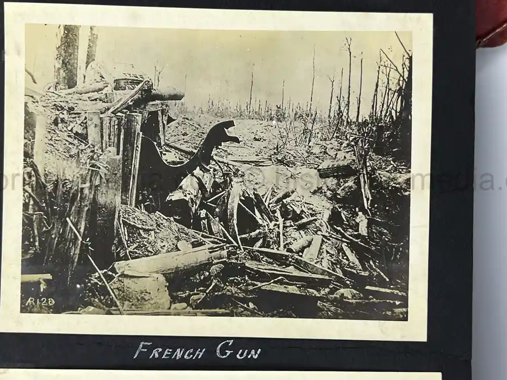 US WWI AVIATION PHOTOGRAPHER PHOTO ALBUM + AIRCRAFT FABRIC