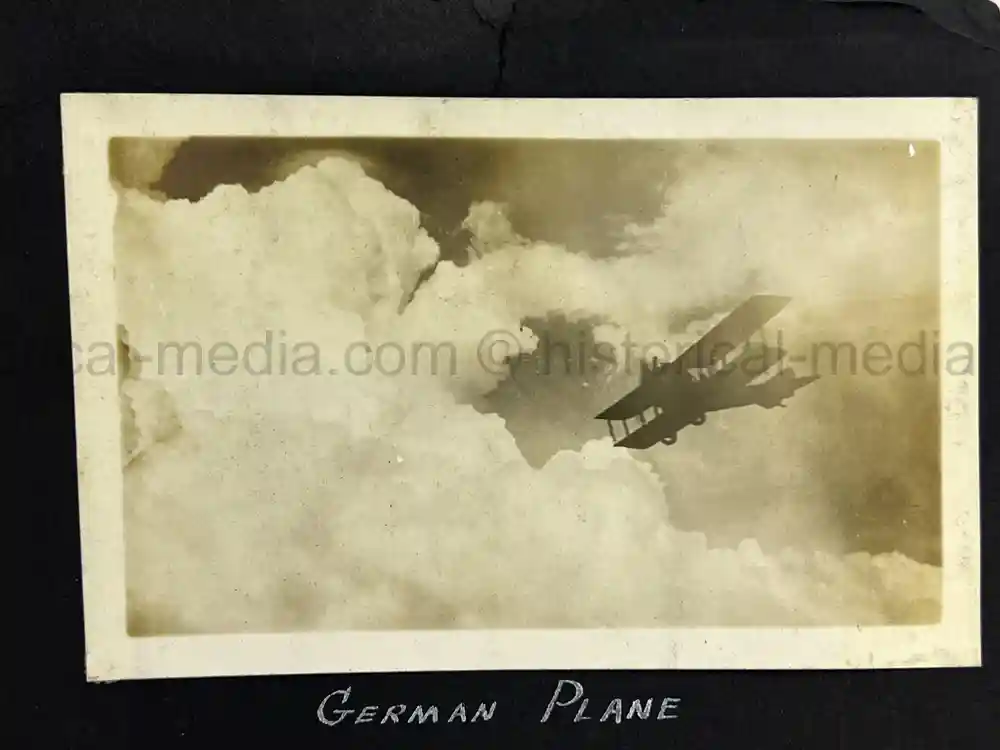 US WWI AVIATION PHOTOGRAPHER PHOTO ALBUM + AIRCRAFT FABRIC