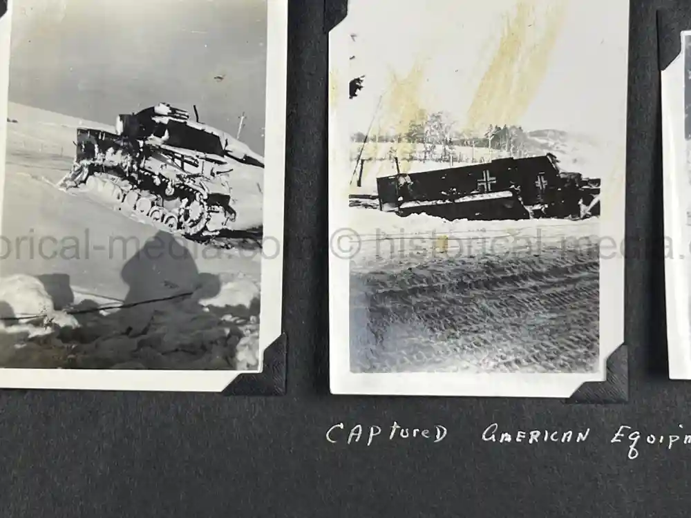 US WWII PHOTO ALBUM - BATTLE OF THE BULGE, GERMANY, NURNBERG US WWII PHOTO ALBUM - BATTLE OF THE BULGE, GERMANY, NURNBERG