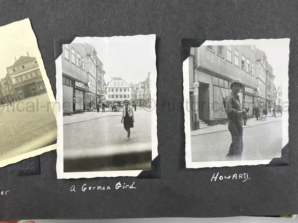 US WWII PHOTO ALBUM - BATTLE OF THE BULGE, GERMANY, NURNBERG US WWII PHOTO ALBUM - BATTLE OF THE BULGE, GERMANY, NURNBERG