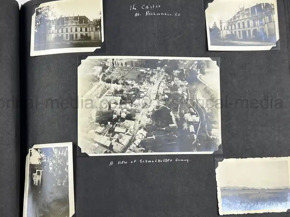 US WWII PHOTO ALBUM - BATTLE OF THE BULGE, GERMANY, NURNBERG US WWII PHOTO ALBUM - BATTLE OF THE BULGE, GERMANY, NURNBERG