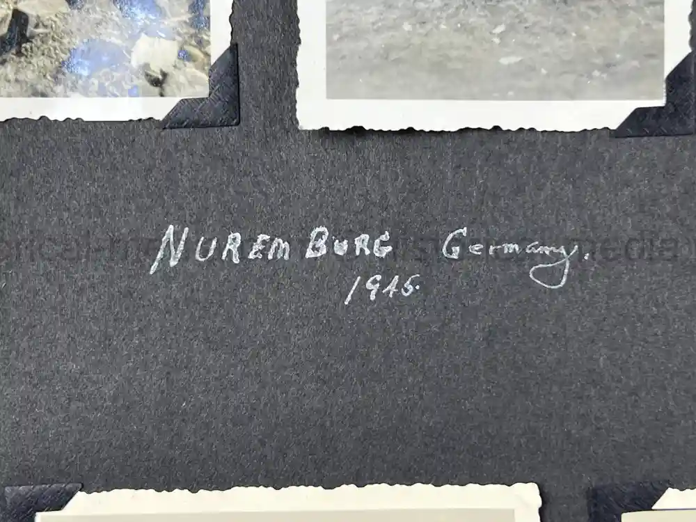 US WWII PHOTO ALBUM - BATTLE OF THE BULGE, GERMANY, NURNBERG US WWII PHOTO ALBUM - BATTLE OF THE BULGE, GERMANY, NURNBERG