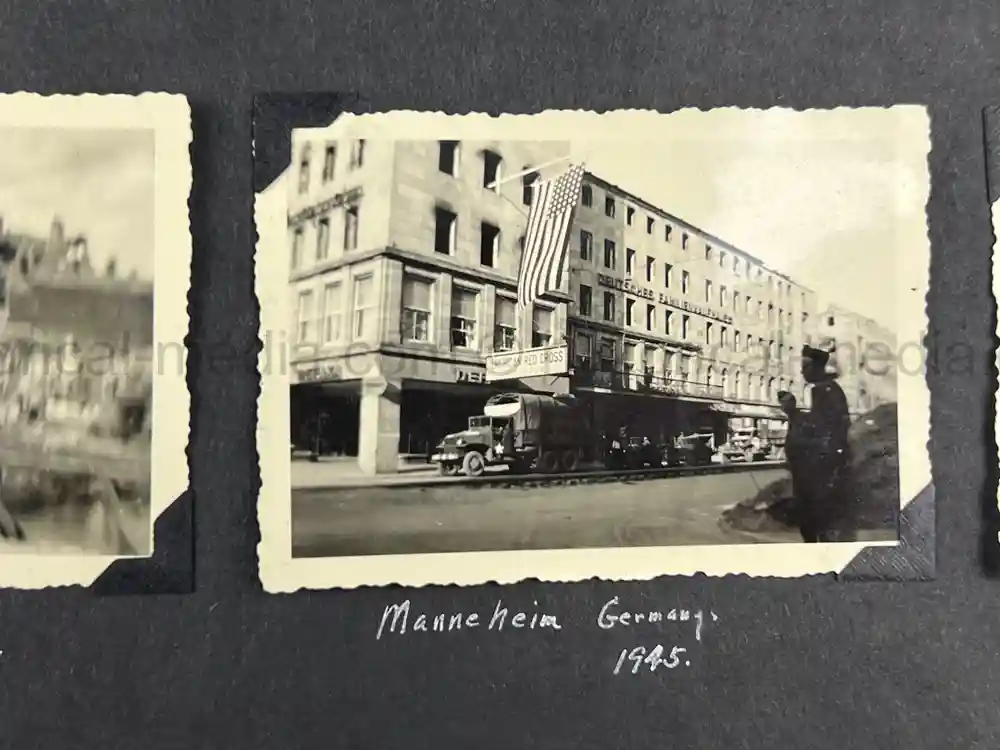 US WWII PHOTO ALBUM - BATTLE OF THE BULGE, GERMANY, NURNBERG US WWII PHOTO ALBUM - BATTLE OF THE BULGE, GERMANY, NURNBERG