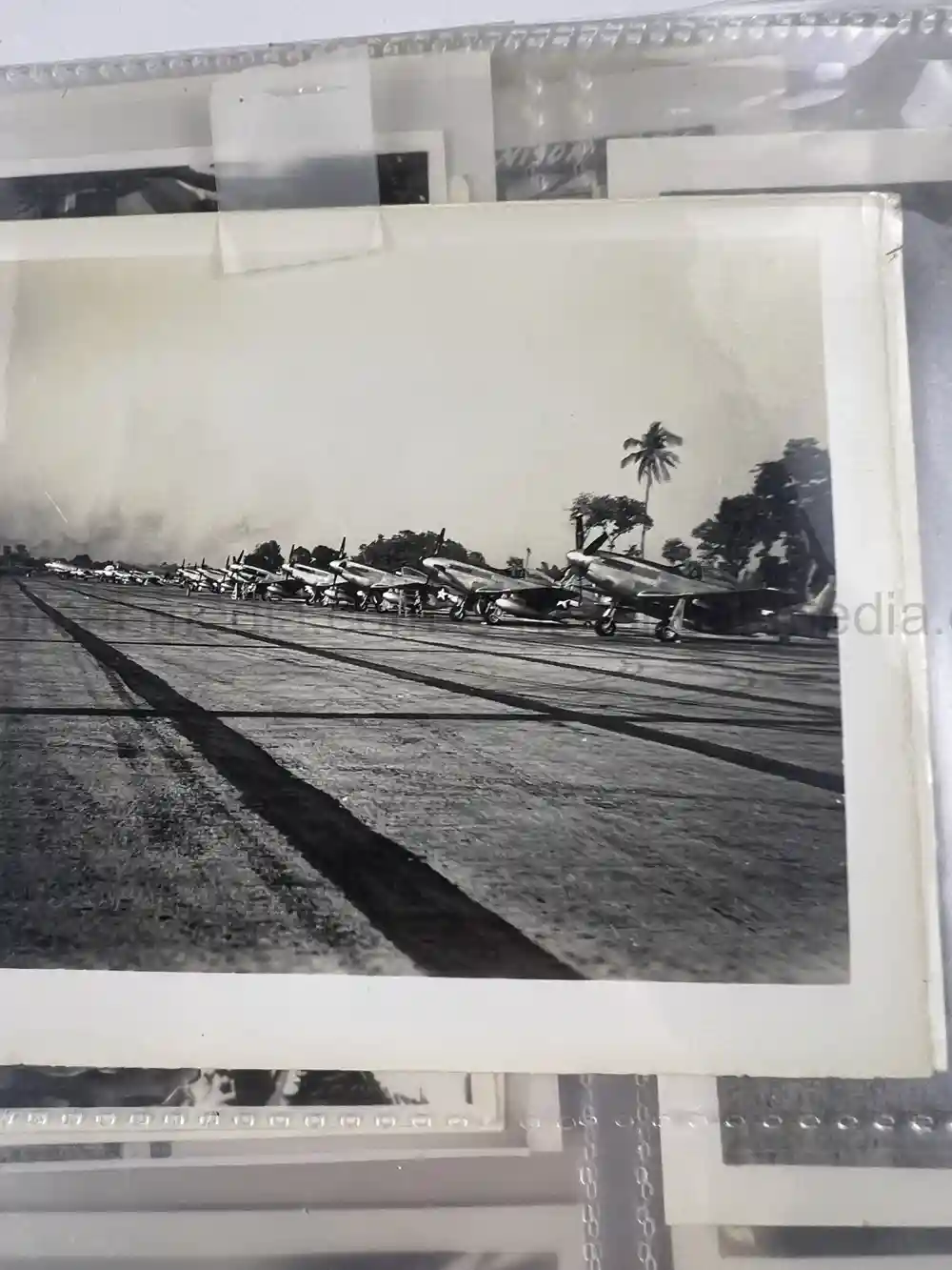 WWII US CBI OFFICER PHOTO ALBUM + LARGE LEATHER CBI JACKET PATCH - GOOD GURHA PHOTOS - BENGAL AIR DEPOT