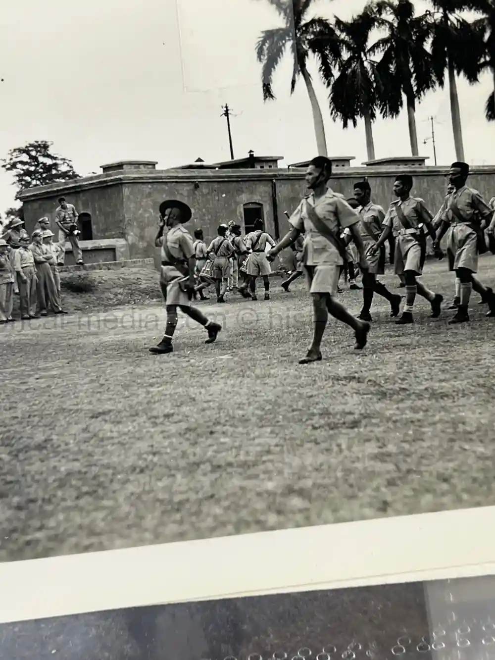 WWII US CBI OFFICER PHOTO ALBUM + LARGE LEATHER CBI JACKET PATCH - GOOD GURHA PHOTOS - BENGAL AIR DEPOT