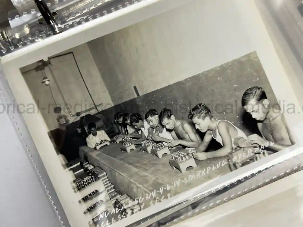 WWII US CBI OFFICER PHOTO ALBUM + LARGE LEATHER CBI JACKET PATCH - GOOD GURHA PHOTOS - BENGAL AIR DEPOT