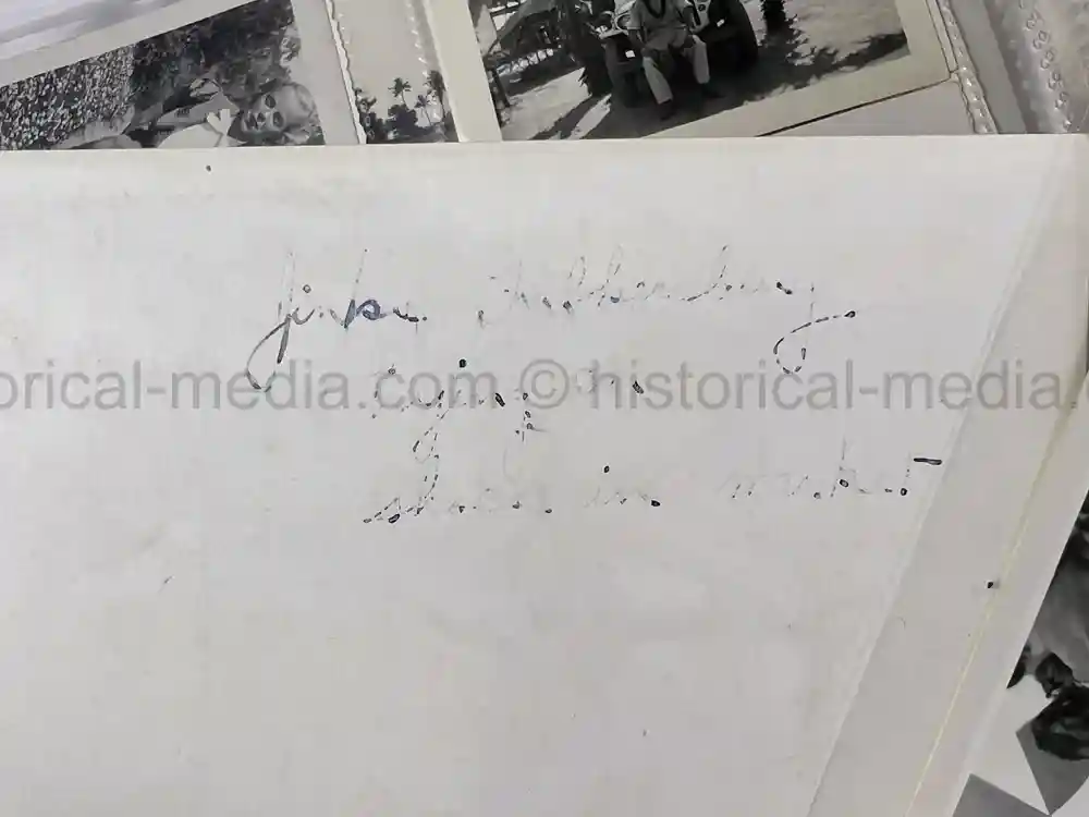 WWII US CBI OFFICER PHOTO ALBUM + LARGE LEATHER CBI JACKET PATCH - GOOD GURHA PHOTOS - BENGAL AIR DEPOT