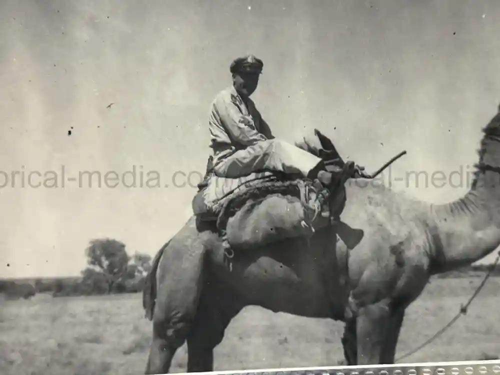 WWII US CBI OFFICER PHOTO ALBUM + LARGE LEATHER CBI JACKET PATCH - GOOD GURHA PHOTOS - BENGAL AIR DEPOT