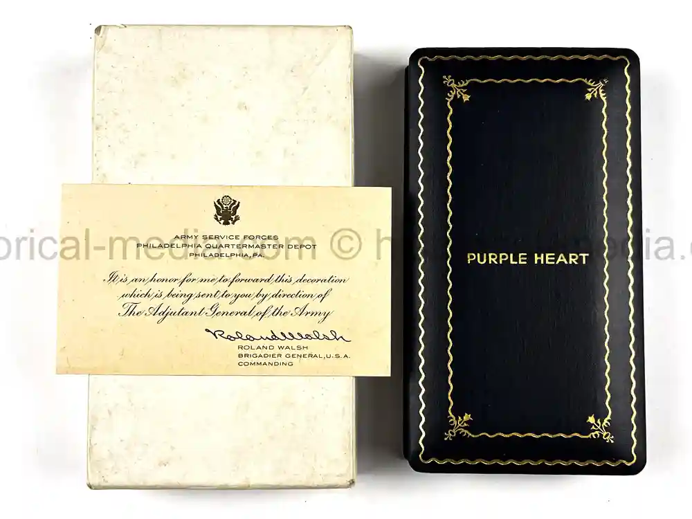 US WWII OFFICIALLY ENGRAVED PURPLE HEART - 460th BOMB GROUP- KIA JUNE 26, 1944
