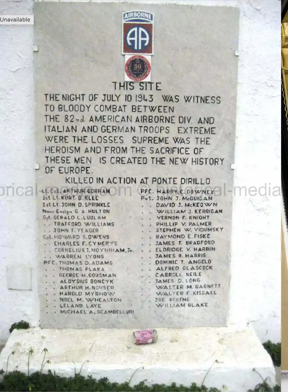 US WWII OFFICIALLY ENGRAVED SILVER STAR & PURPLE HEART - 82ND AIRBORNE - BATTLE OF BIAZZA RIDGE - KIA - TIGER TANK