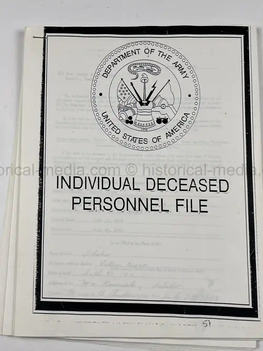 US WWII OFFICIALLY ENGRAVED SILVER STAR & PURPLE HEART - 82ND AIRBORNE - BATTLE OF BIAZZA RIDGE - KIA - TIGER TANK