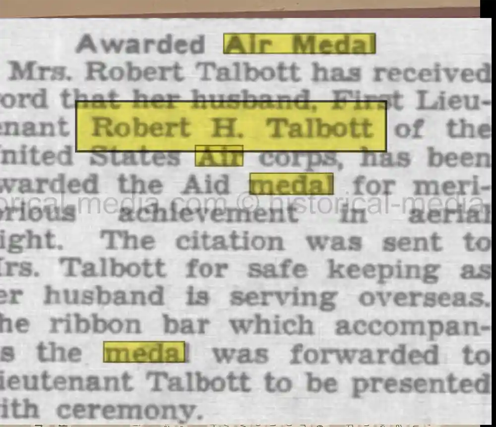 US WWII OFFICIALLY ENGRAVED AIR MEDAL